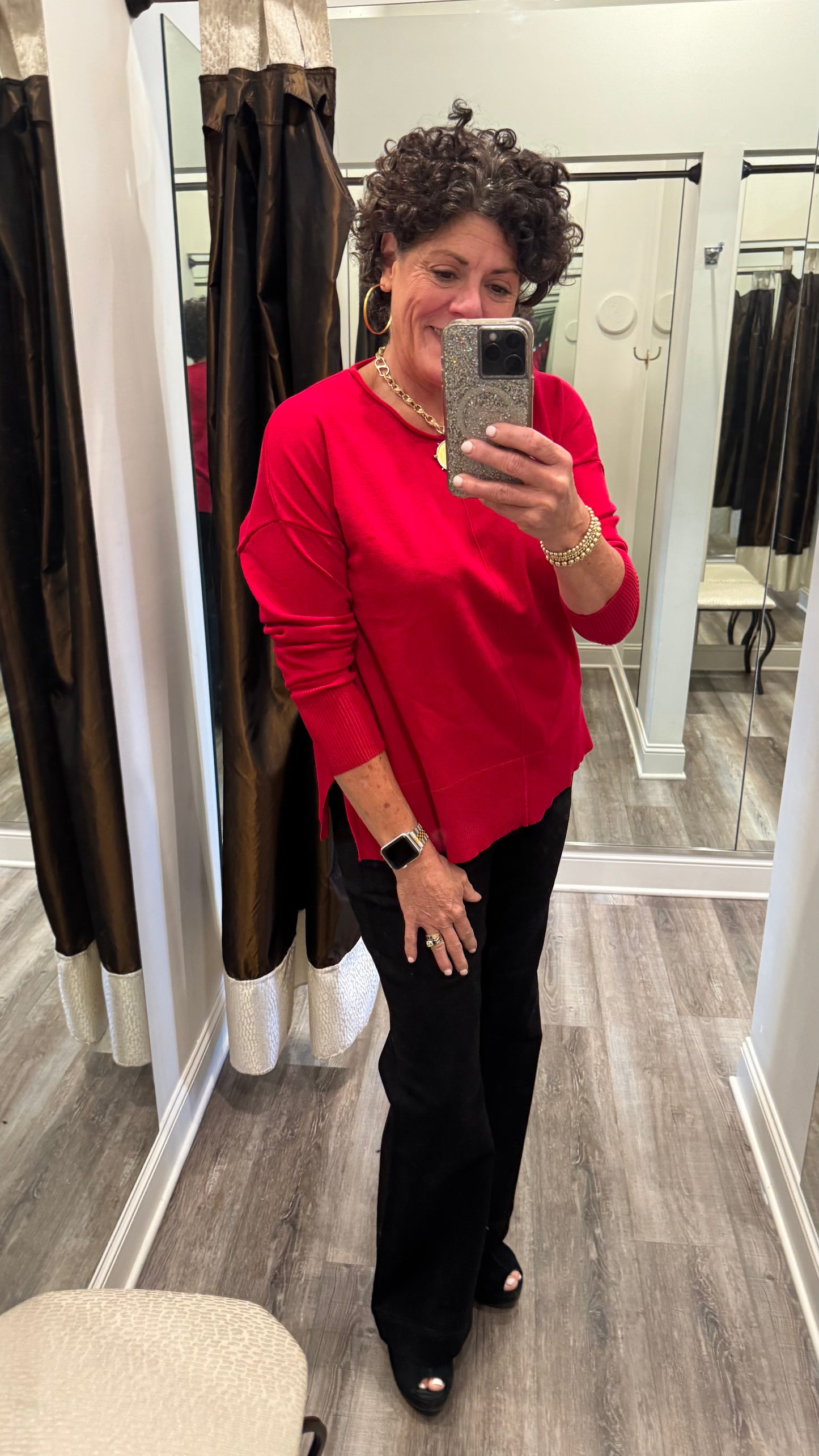Metric Oversized Sweater with Rollover Neck