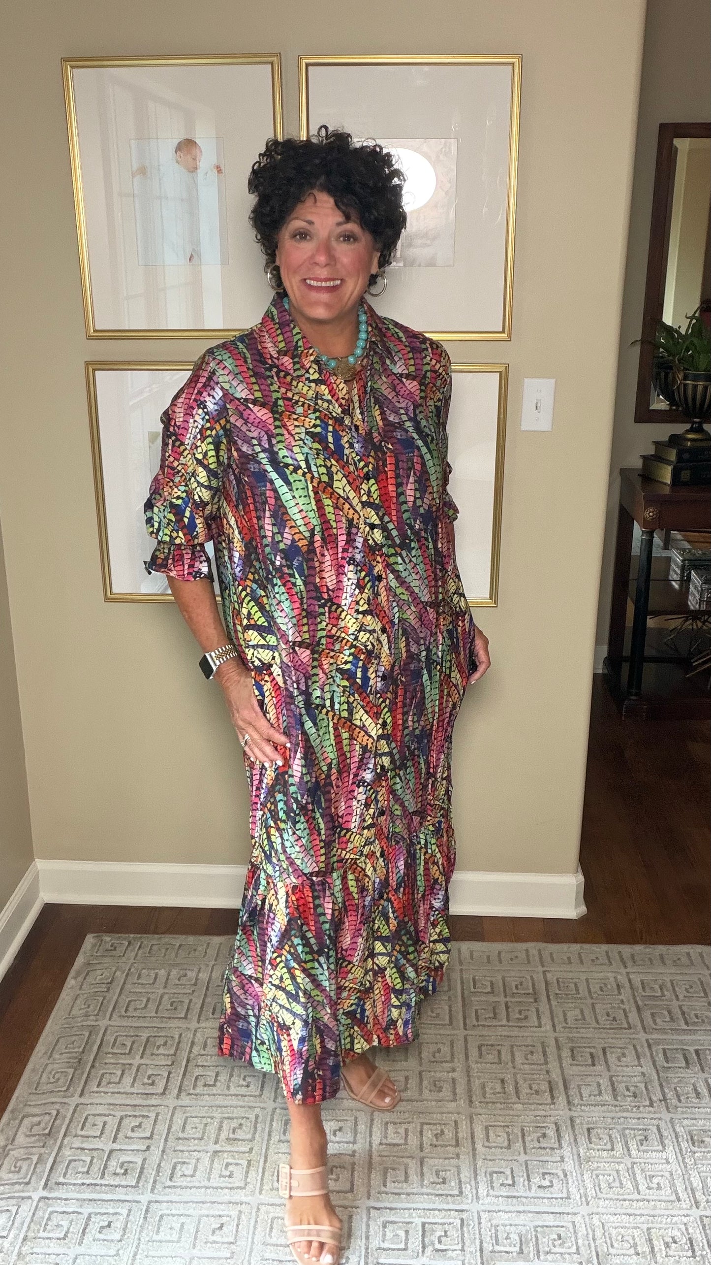 BOHO Chic Multi colored Maxi Dress