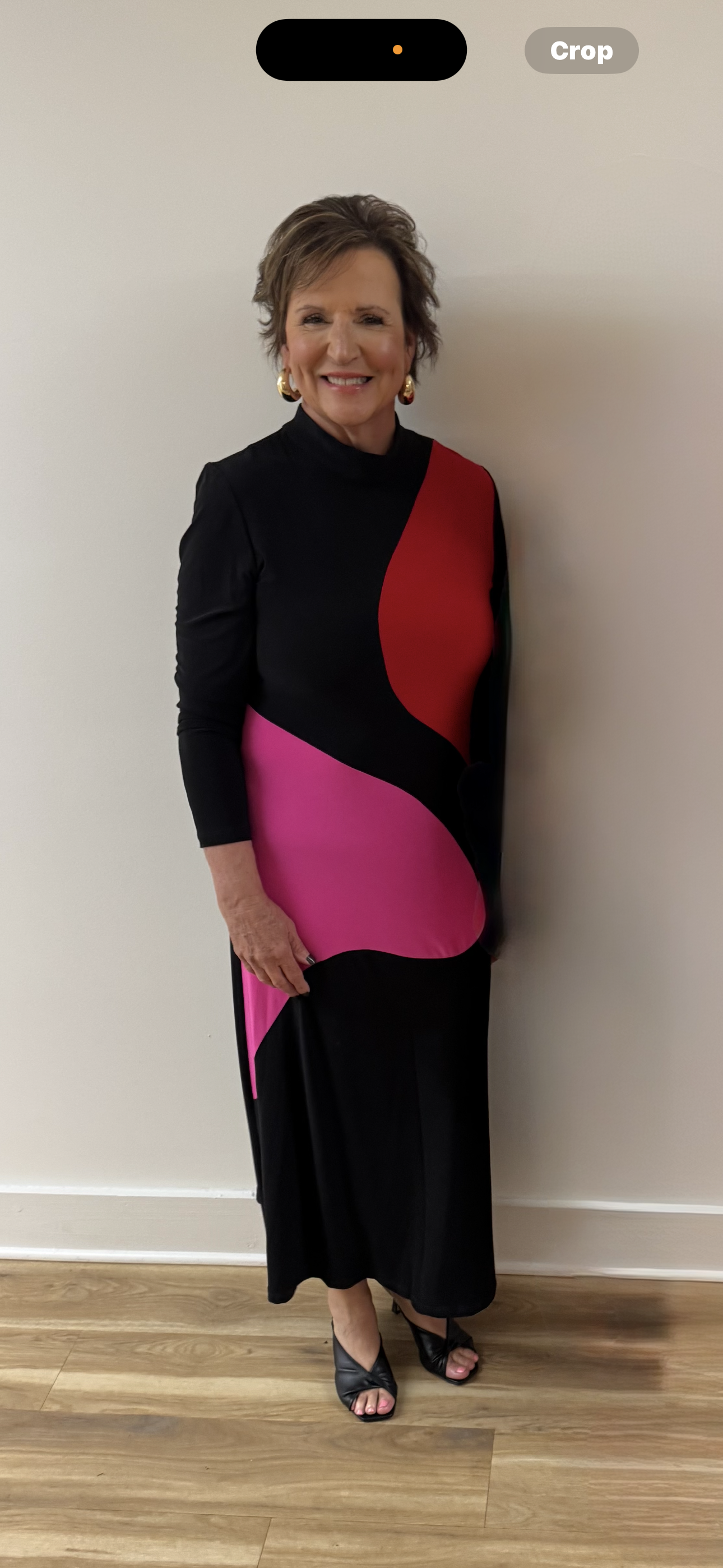 Scapa Maxi Black/Red/Pink Dress