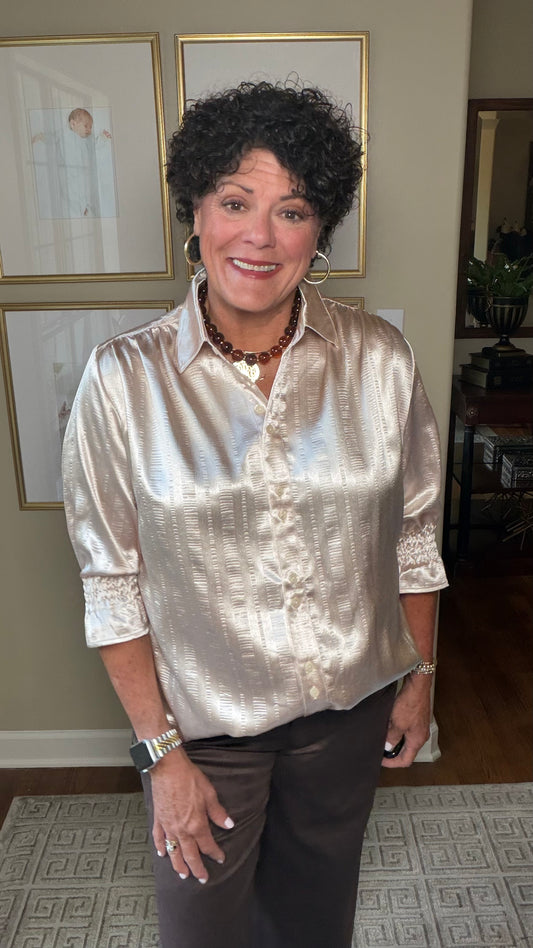 BOHO Chic Taupe Top