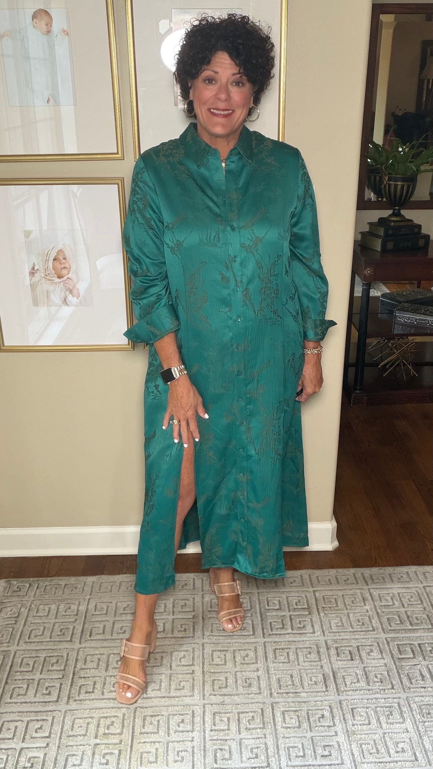 BOHO Chic Green Long Dress