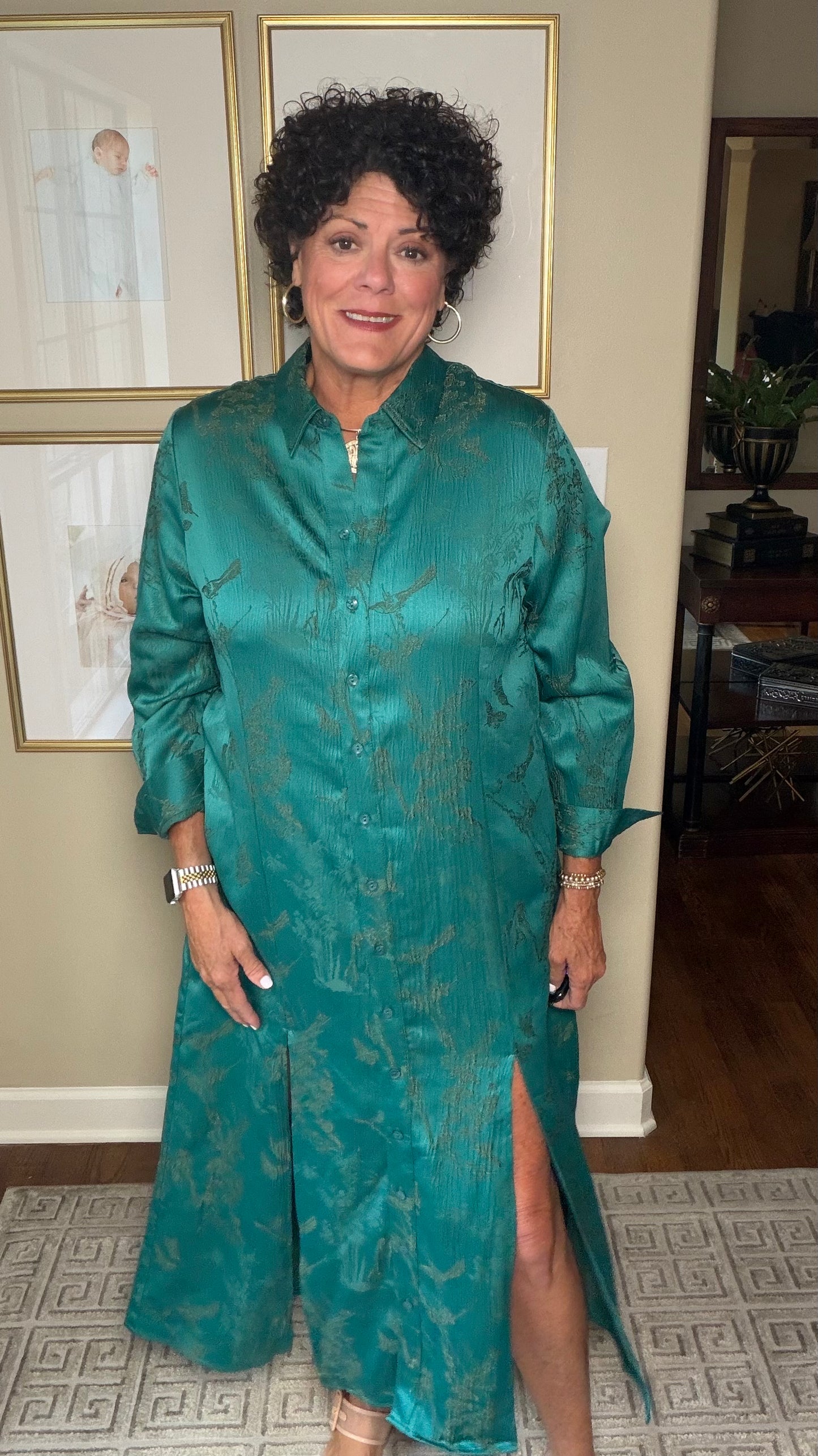 BOHO Chic Green Long Dress