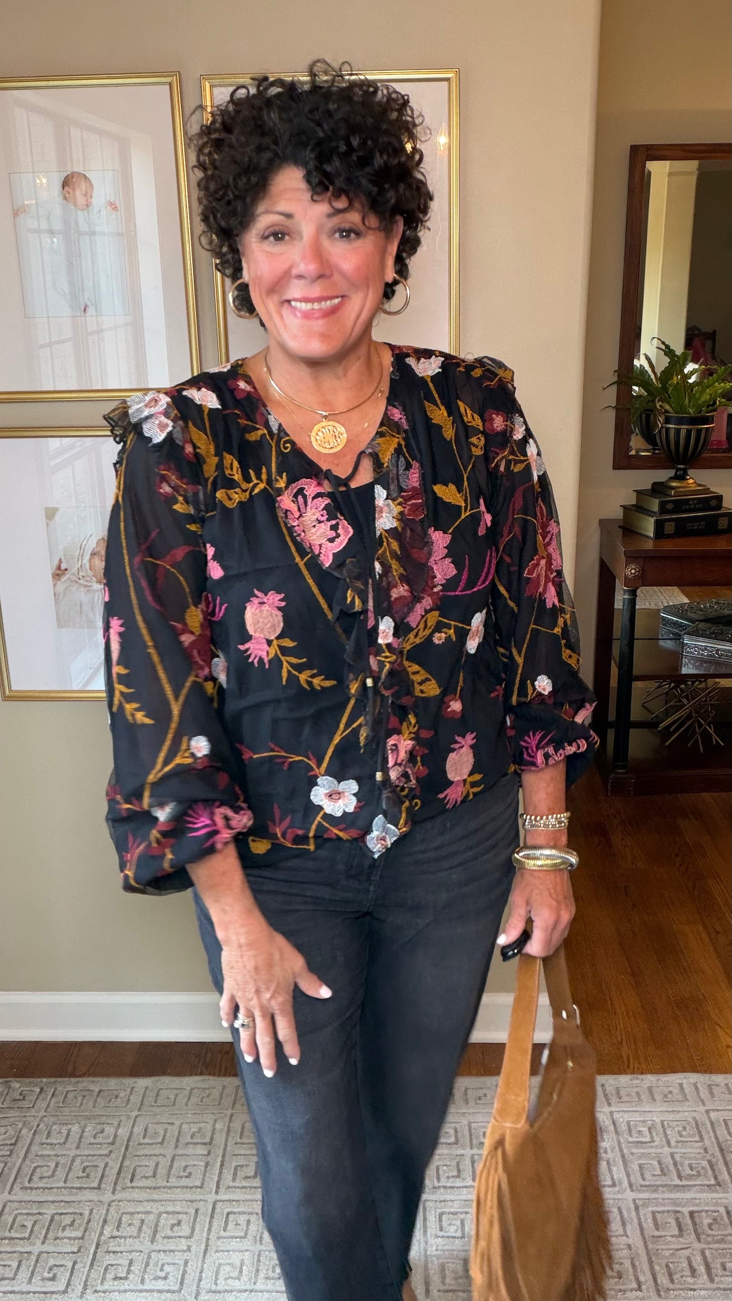 Tribal Floral Top