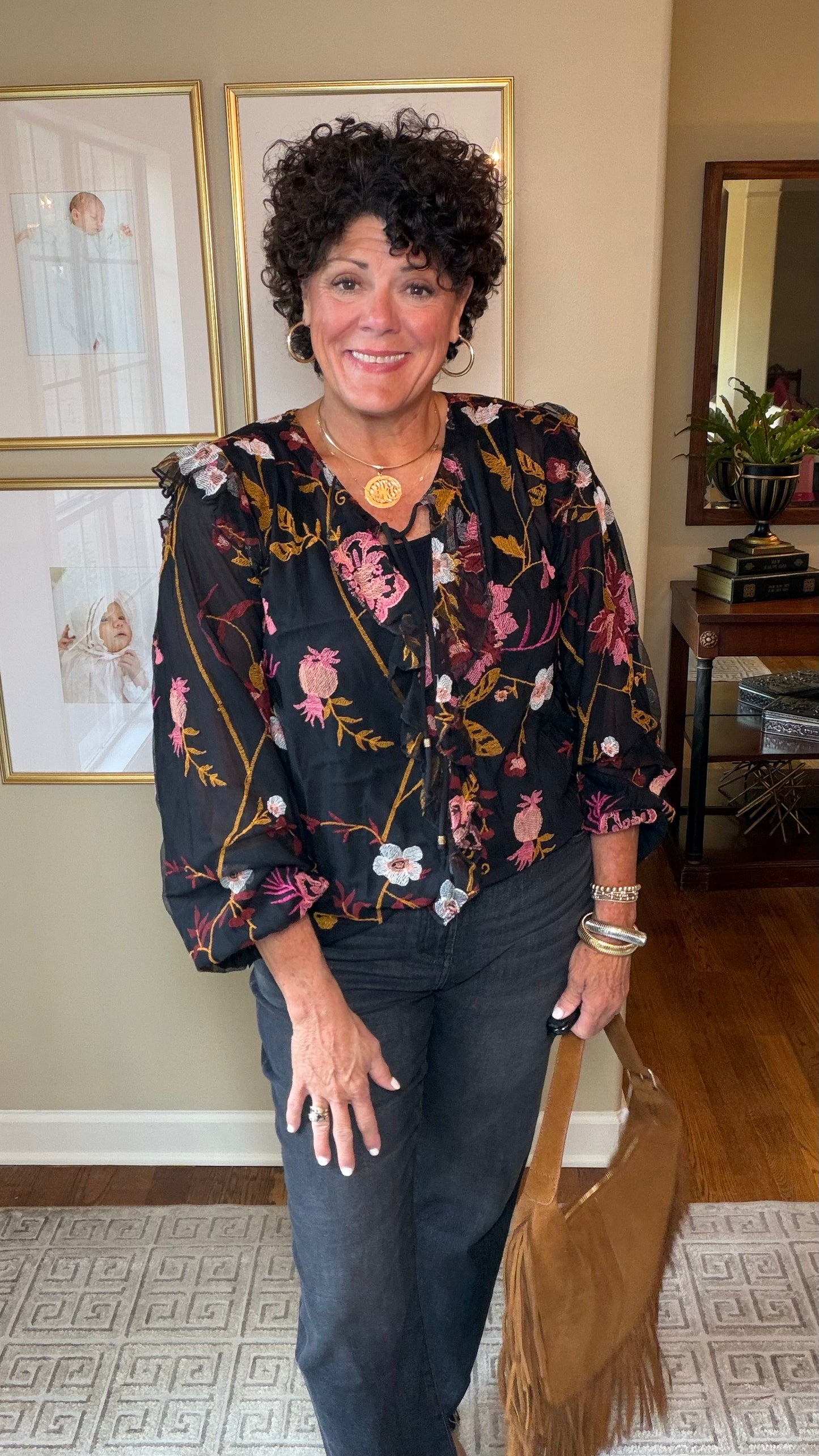 Tribal Floral Top