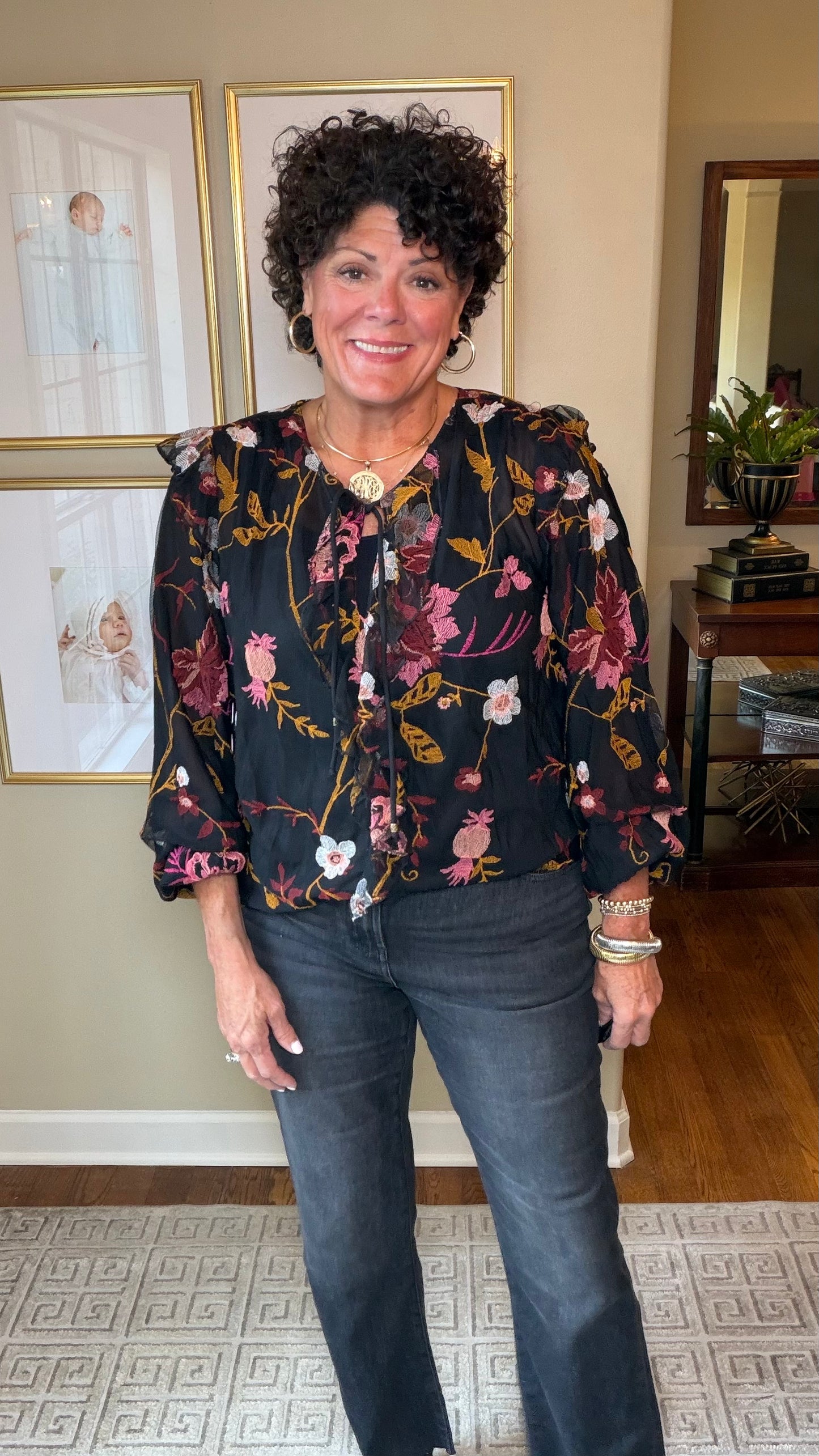 Tribal Floral Top
