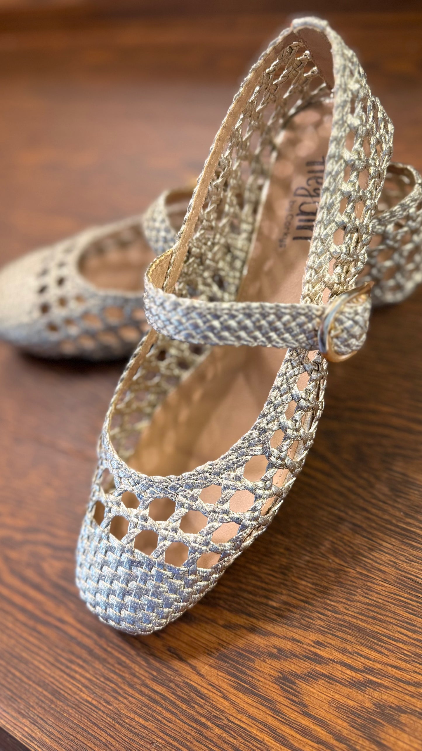 Hey Girl Mixed Feelings Gold Shoe