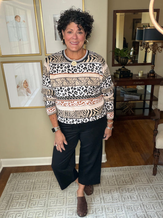 Renuar Animal Combo Sweater