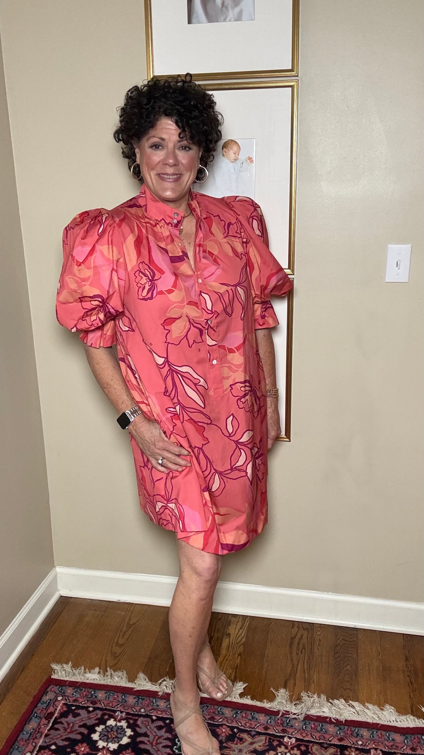 Tyler Boe Multi Peachy Floral Dress