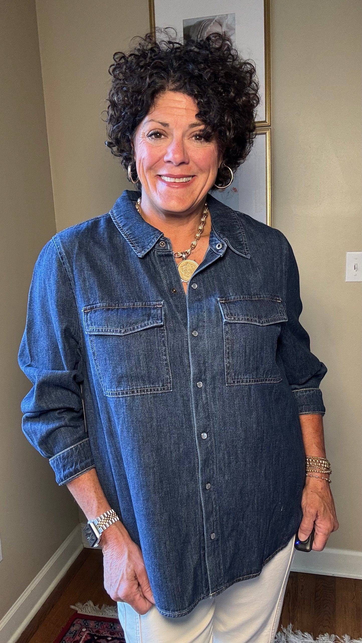 Liverpool  Denim Shirt with Pockets