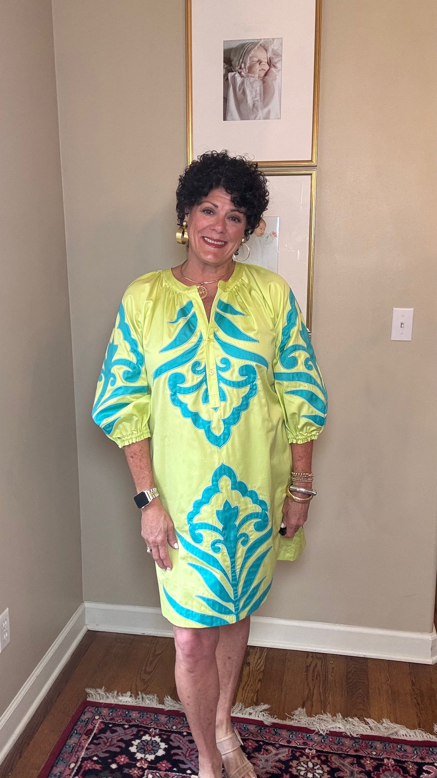 Tyler Boe Lime Green Sara Applique
