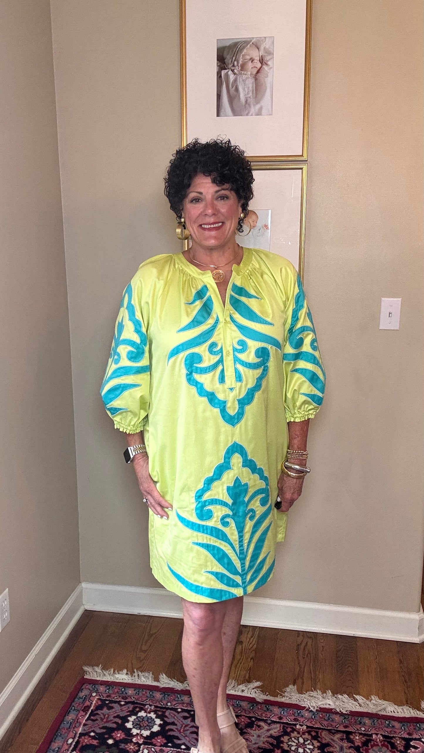 Tyler Boe Lime Green Sara Applique