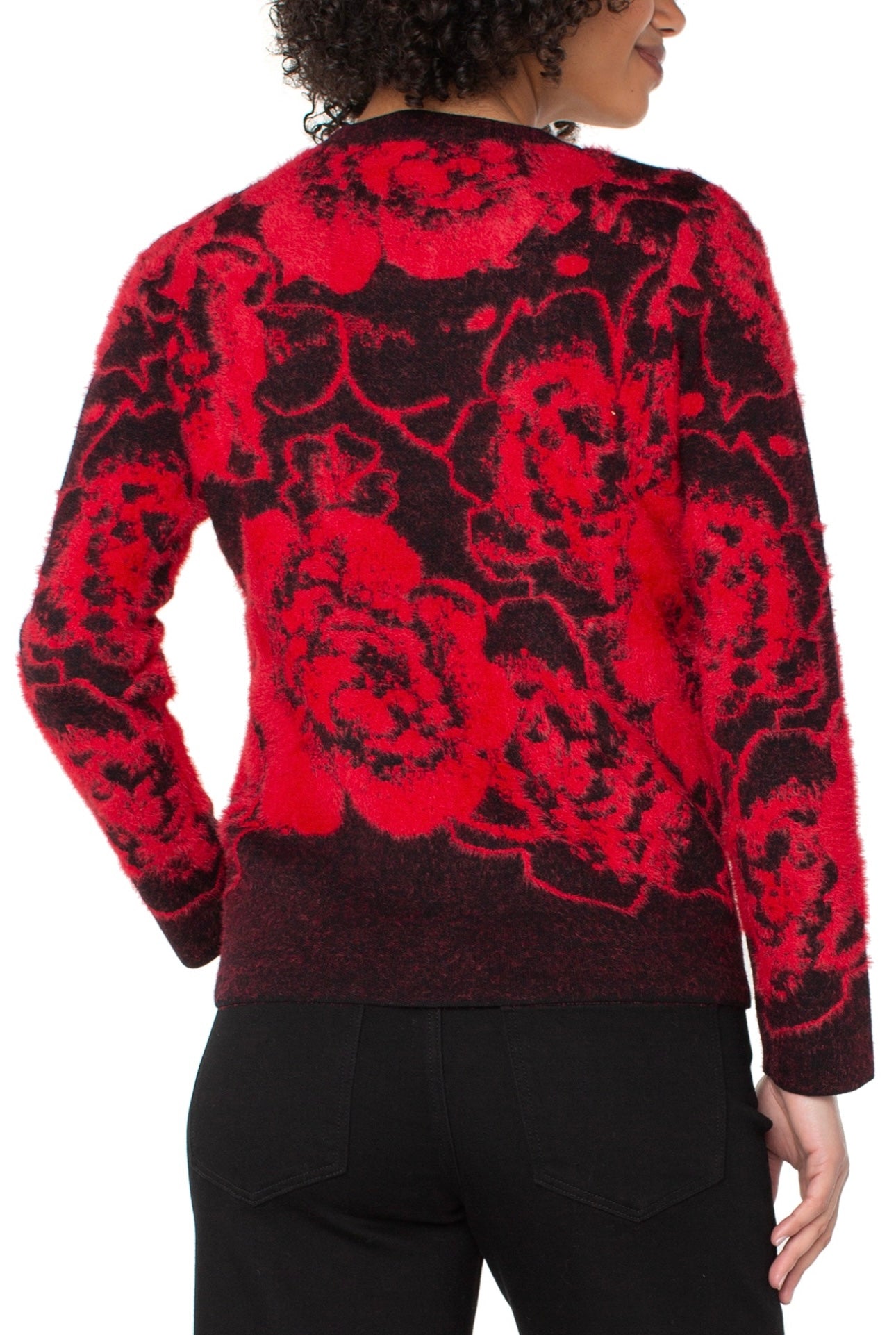 Liverpool Crew Neck Sweater in red & black
