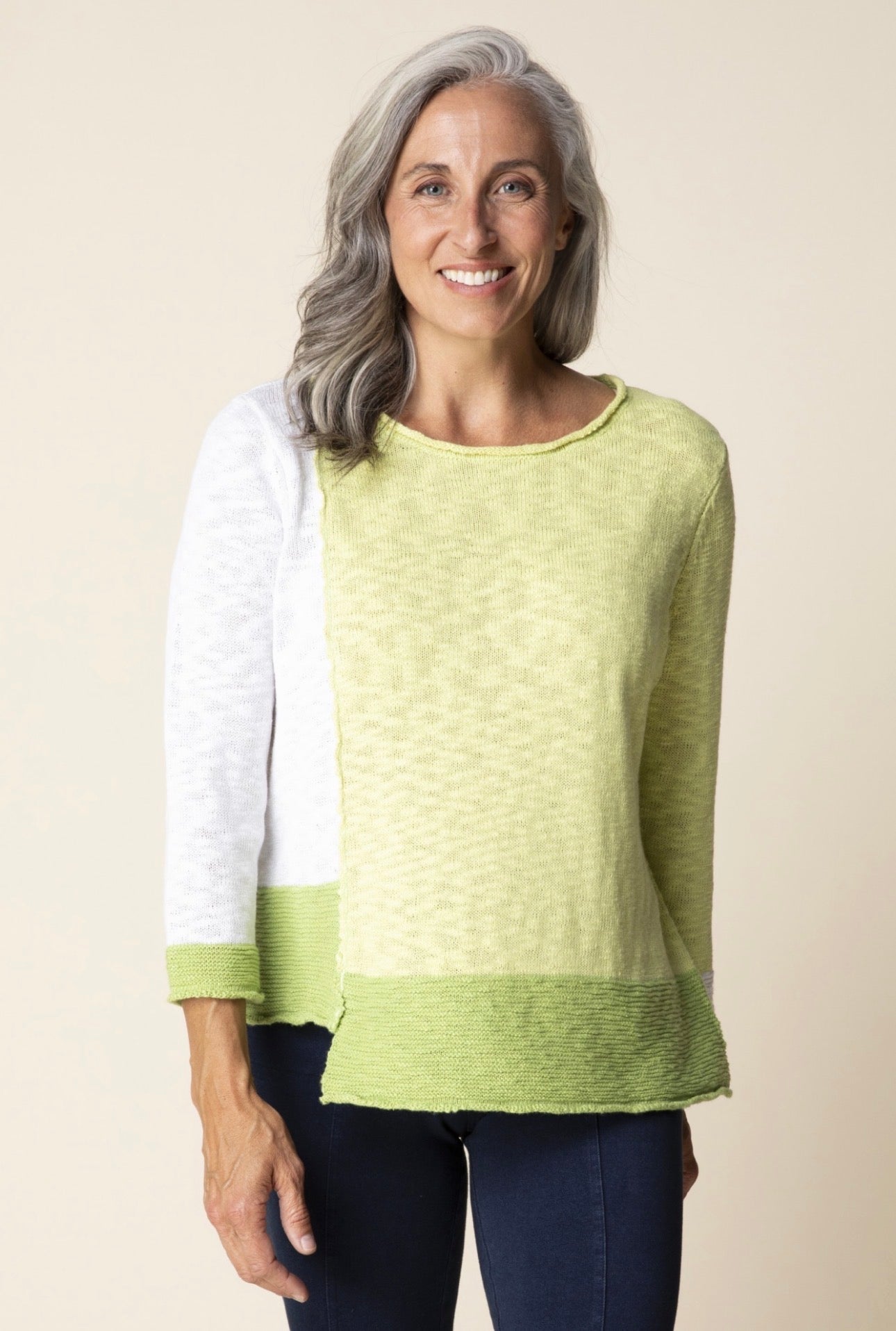 Habitat Yin Yang Boatneck Aloe Sweater