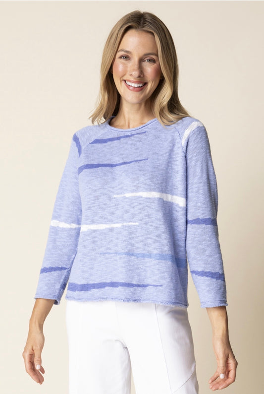 Habitat Boardwalk Raglan Sky Blue pullover