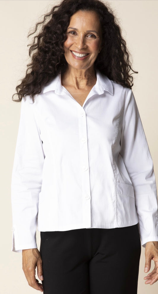 Habitat Perfect Travel Shirt Jacket (White)