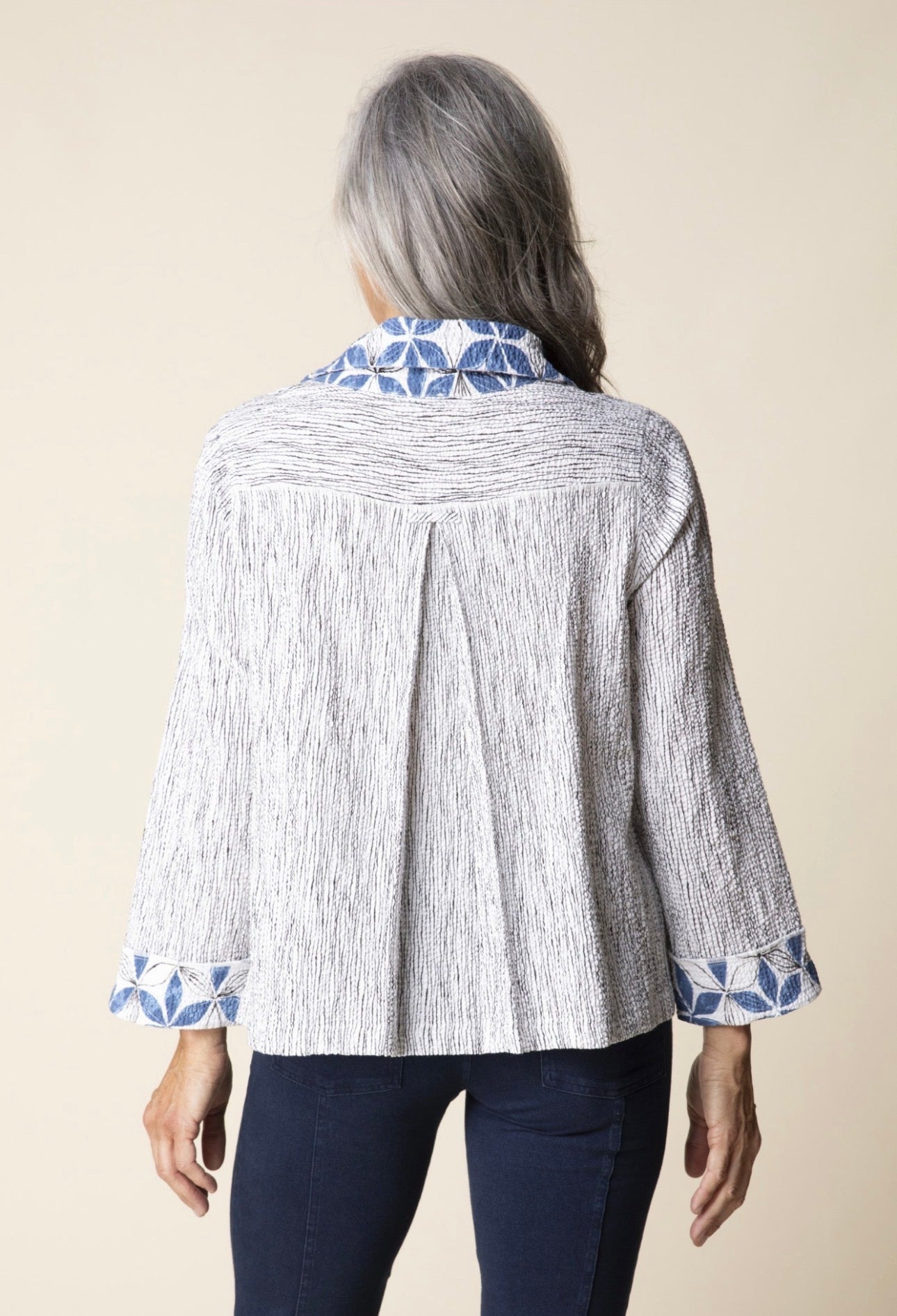 Habitat Crinkle Crepe Floral Mix Luna Jacket