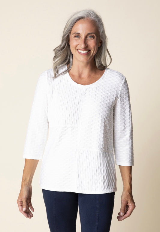Habitat 3/4 Sleeve White Top