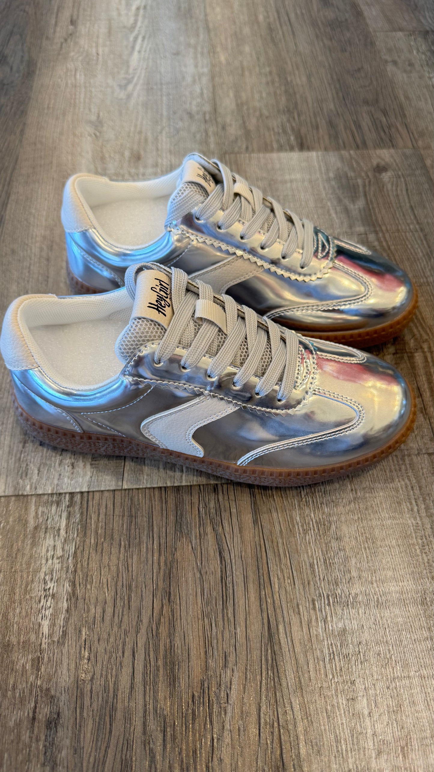 Corky's spoiler alert metalic sneaker