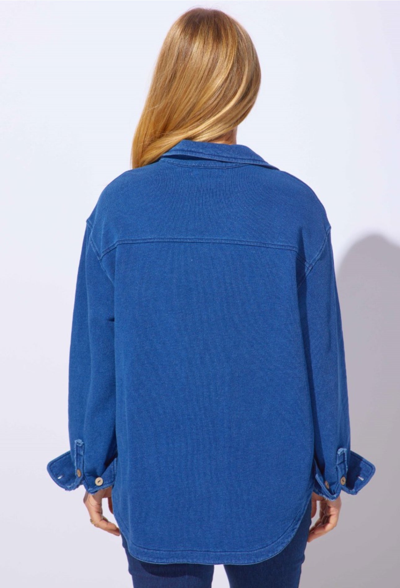 Escape Medium Wash Shacket