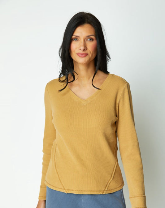 Escape V-Neck Tee (Honey)