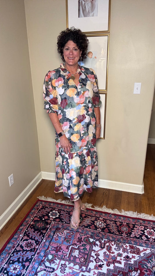 Joy Joy-Split Neck Maxi (Impressions)