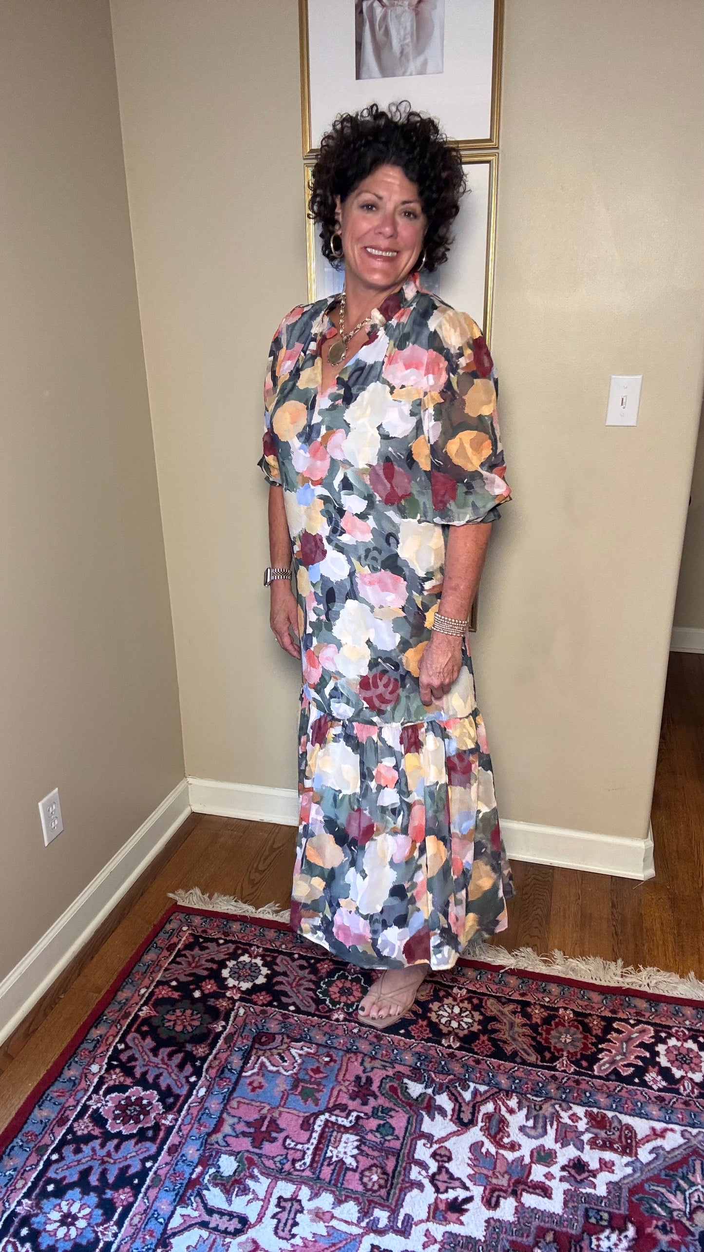 Joy Joy-Split Neck Maxi (Impressions)
