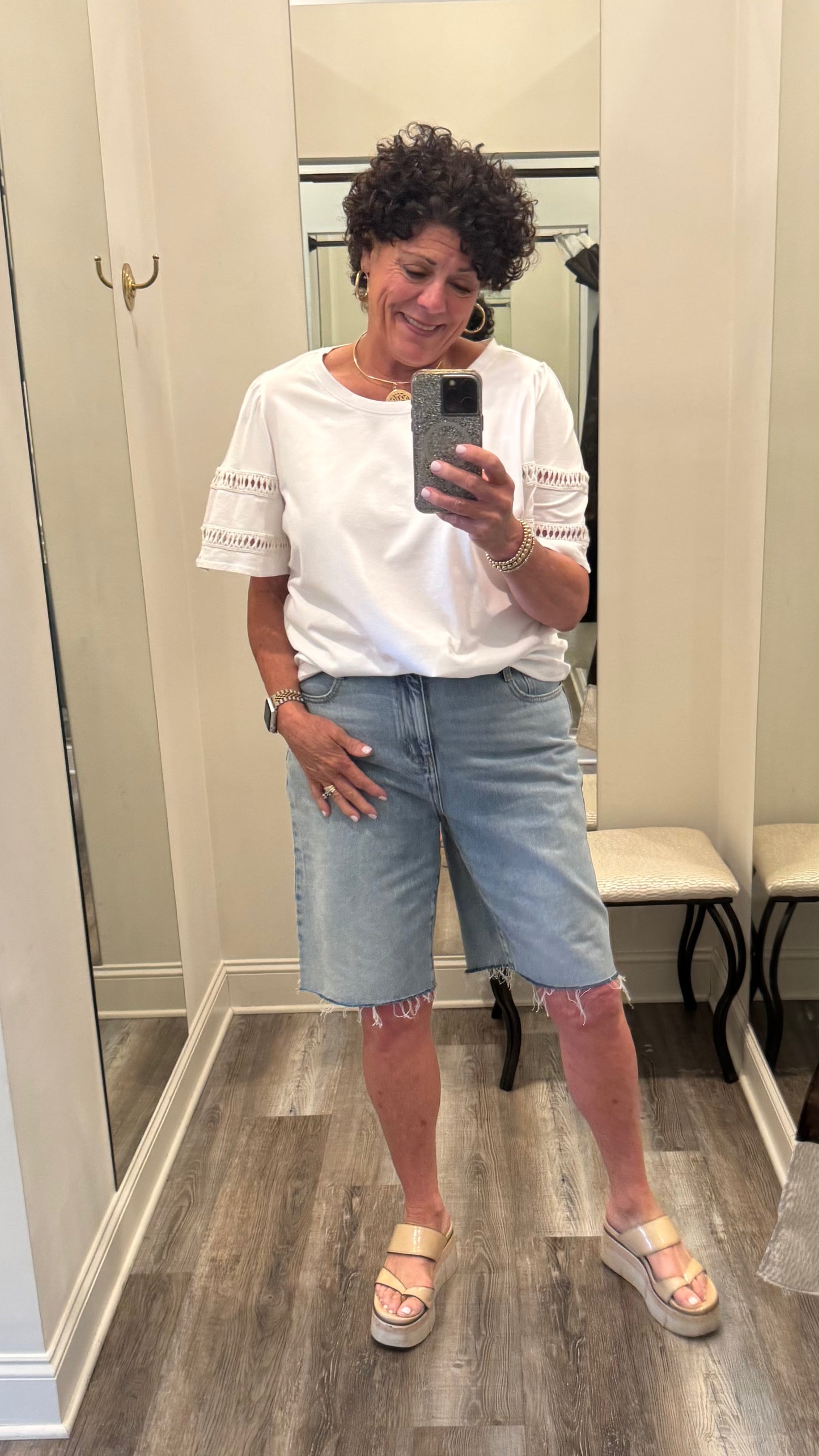 Tribal Brooke Hugging Wide Denim Jorts (Eastcoast)