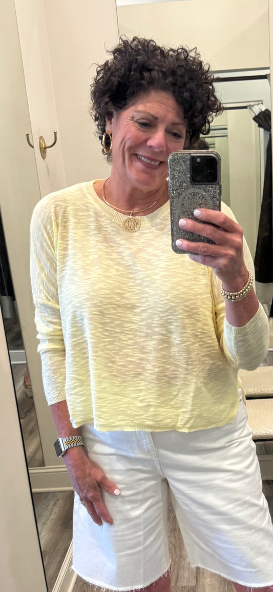 Stitchdrop  lightweight Sweater in Sunshine