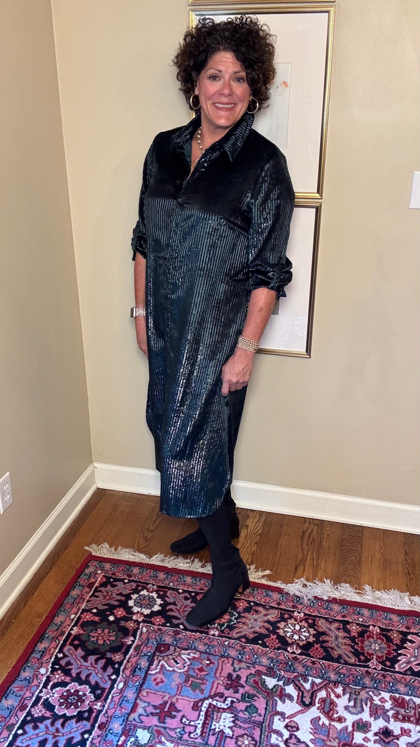 BOHO Chic Dress (Emerald)