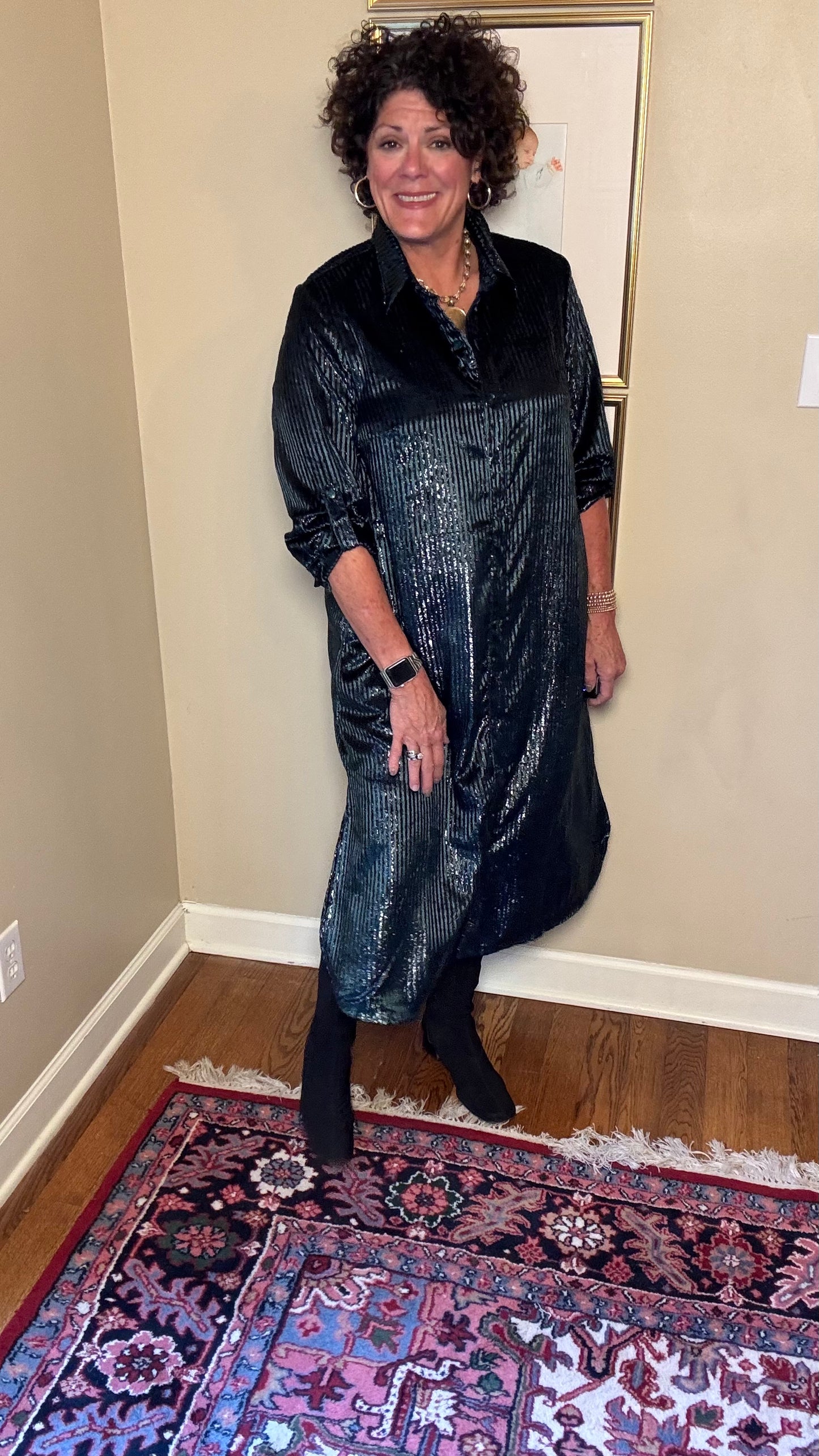 BOHO Chic Dress (Emerald)