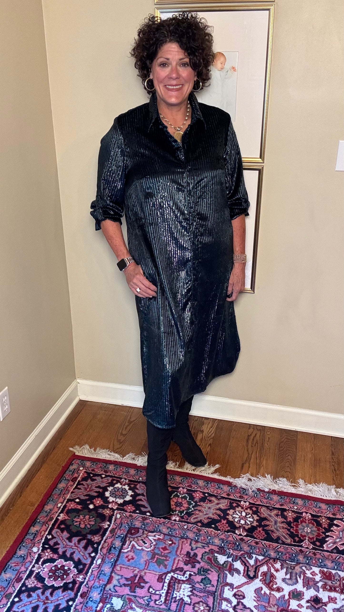 BOHO Chic Dress (Emerald)