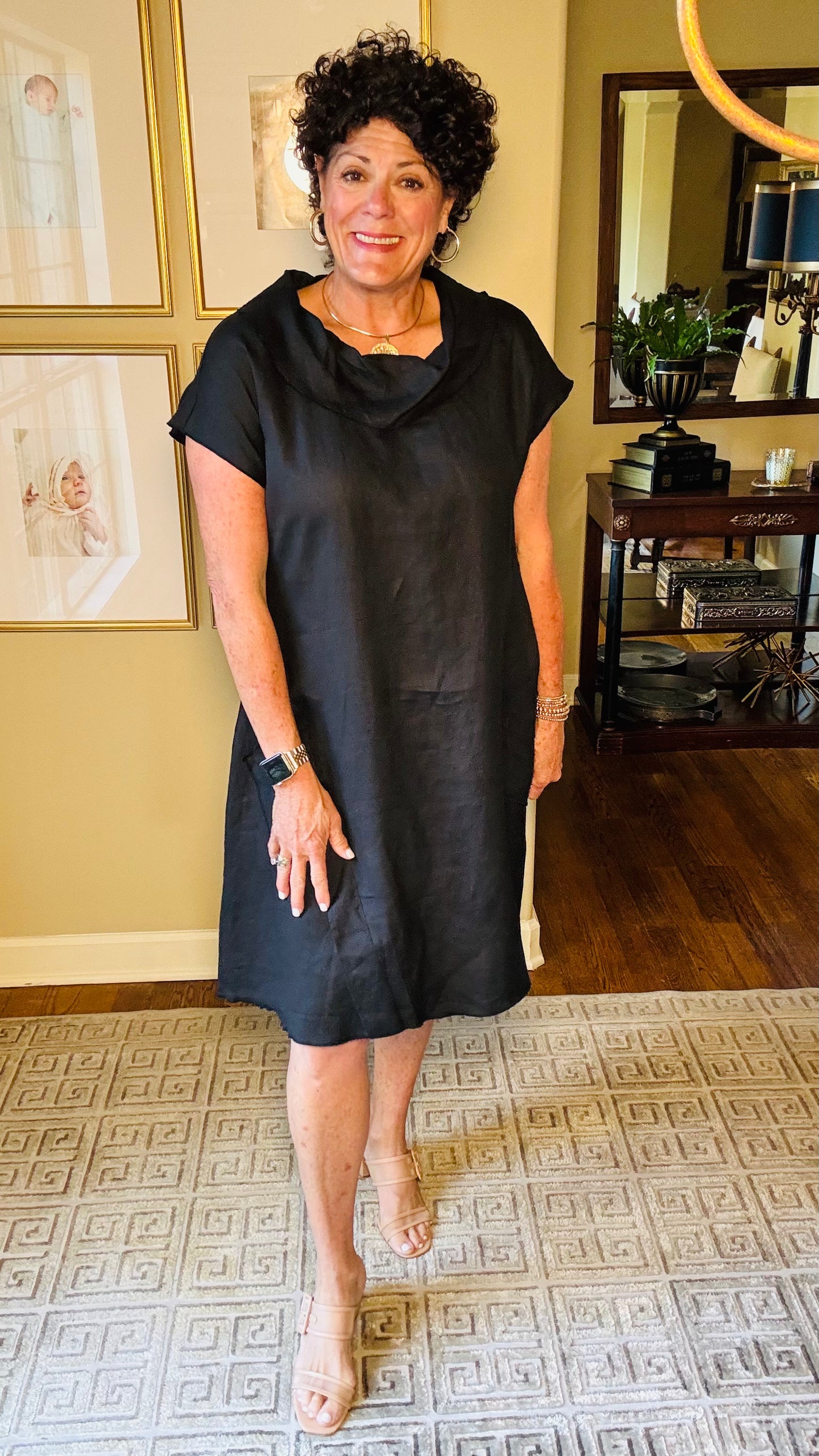 Olivia Flax Solid Impress Dress