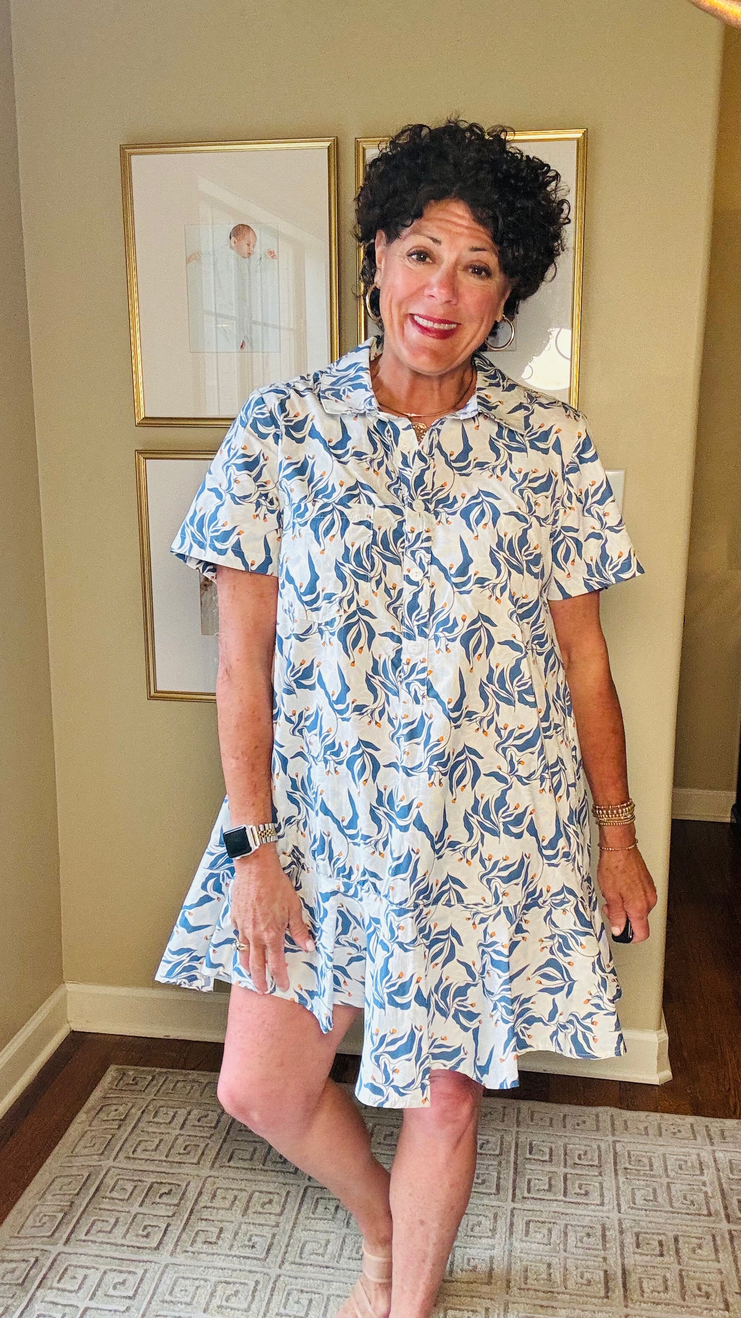 Uncle Frank Swing Hem Shirt Dress