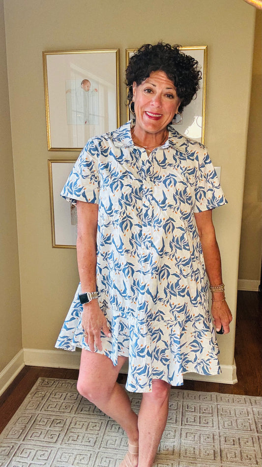 Uncle Frank Swing Hem Shirt Dress