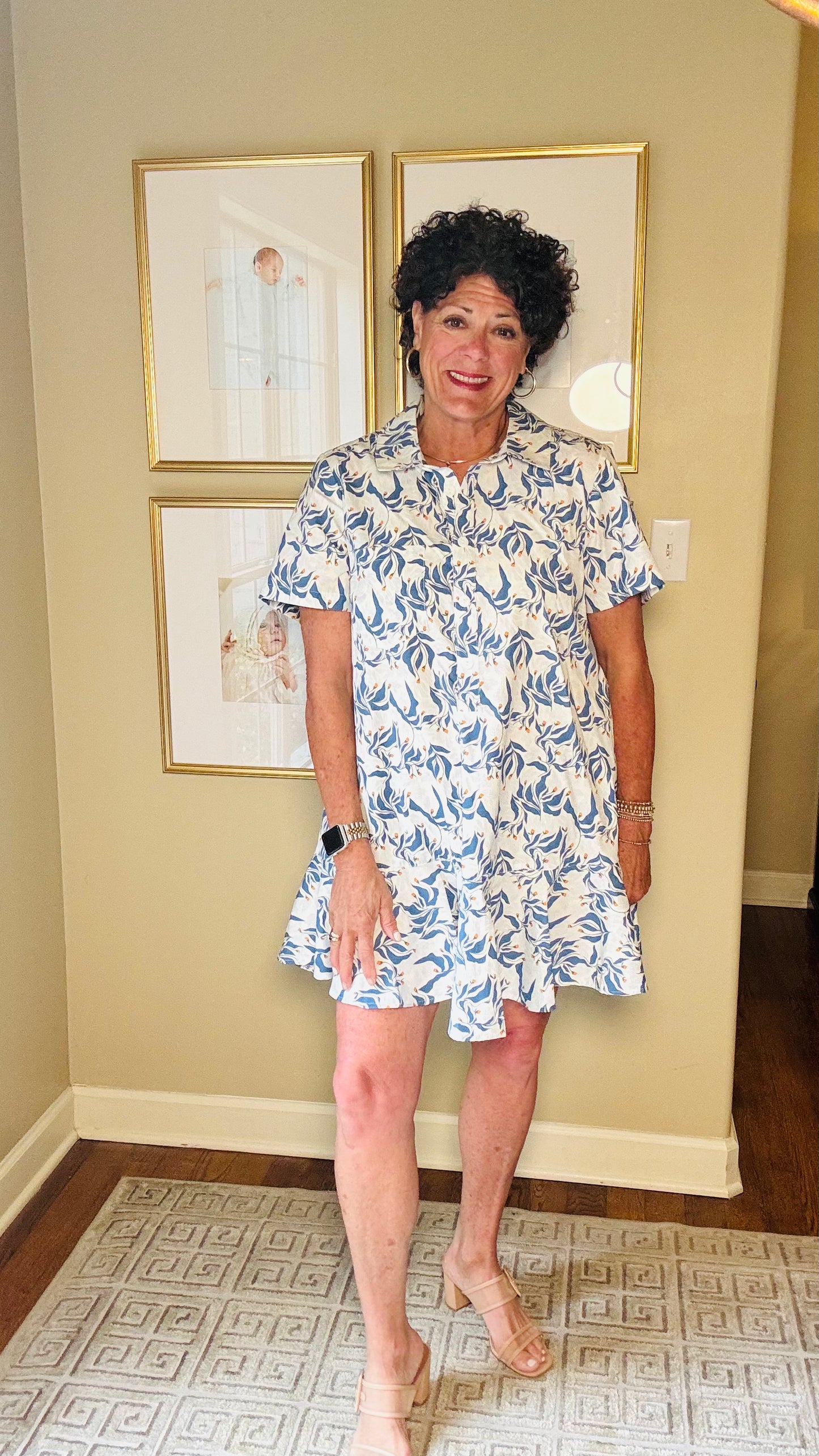 Uncle Frank Swing Hem Shirt Dress