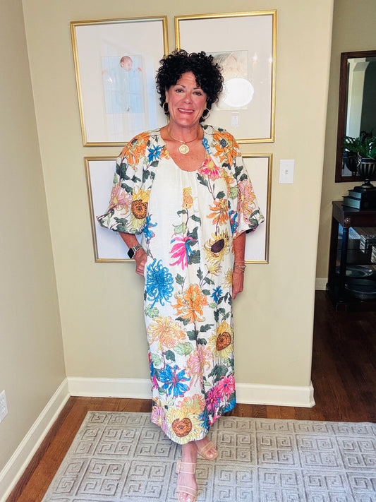 Uncle Frank Long Garden Party Dress