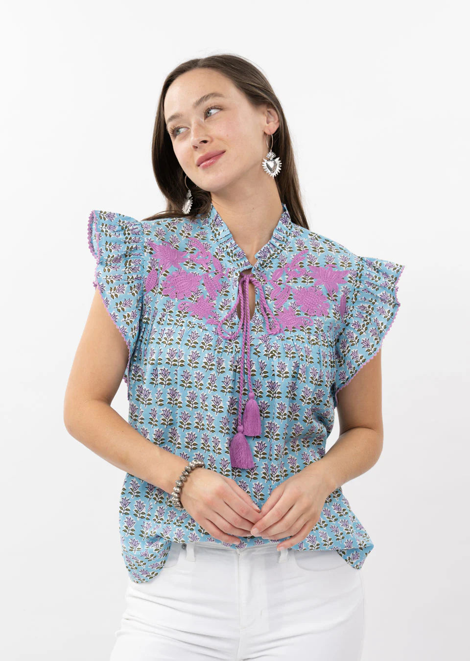 Sister Mary Ivanna Top in Blue