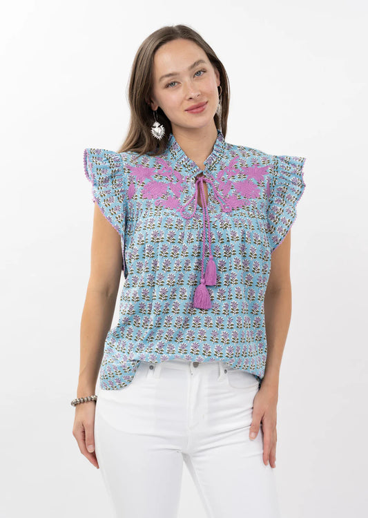 Sister Mary Ivanna Top in Blue