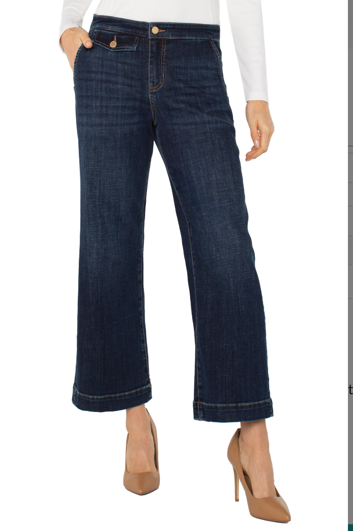 Liverpool ECO Stride Crop Flare Jean