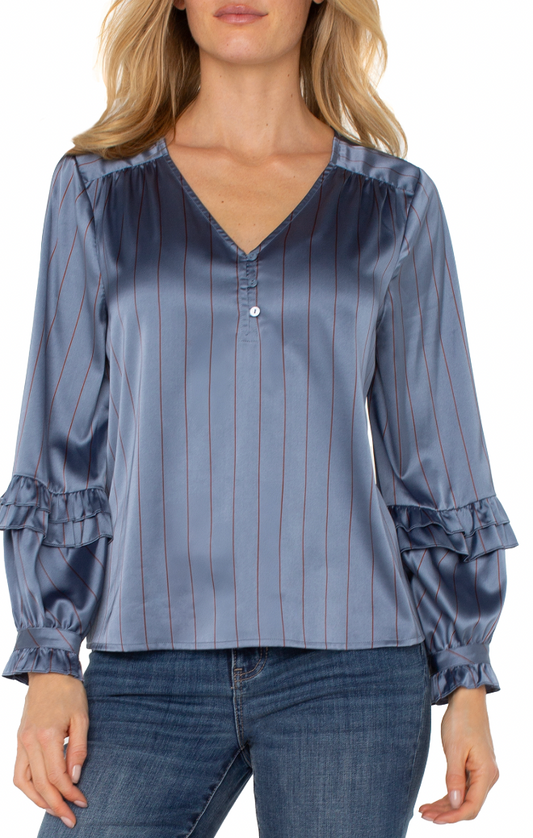 Liverpool Top w/ Pin Stripe