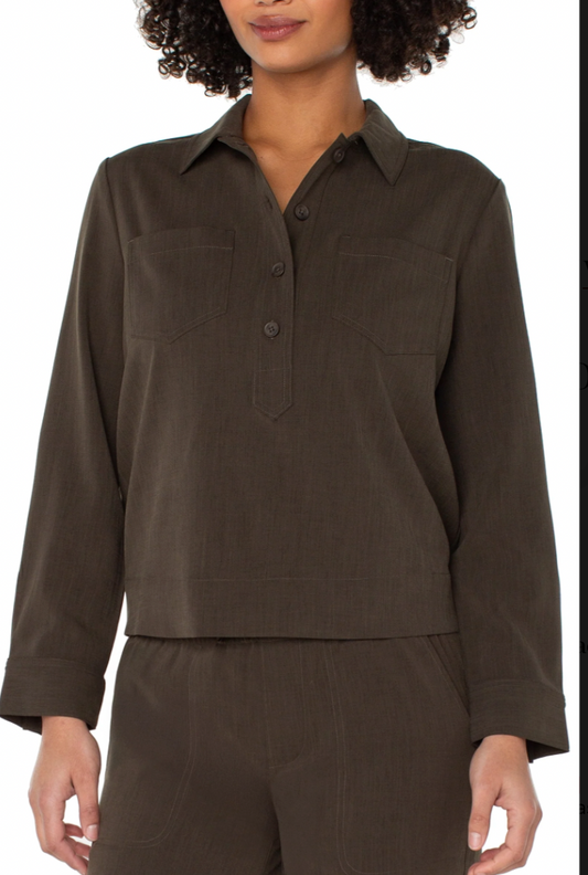 Liverpool Black Olive Top