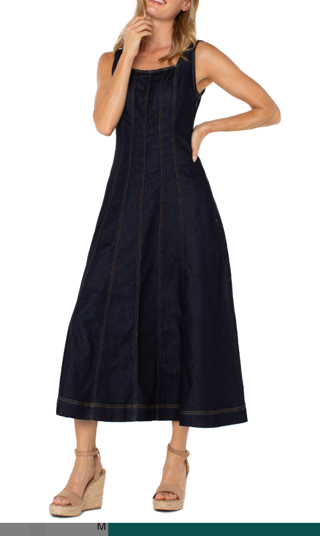 Liverpool Sleeveless Demin Dress