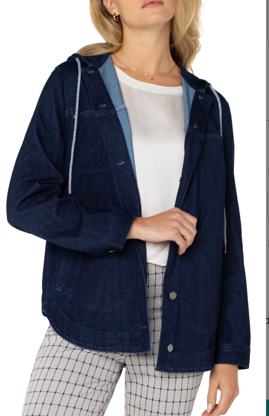 Liverpool Hooded Denim Jacket