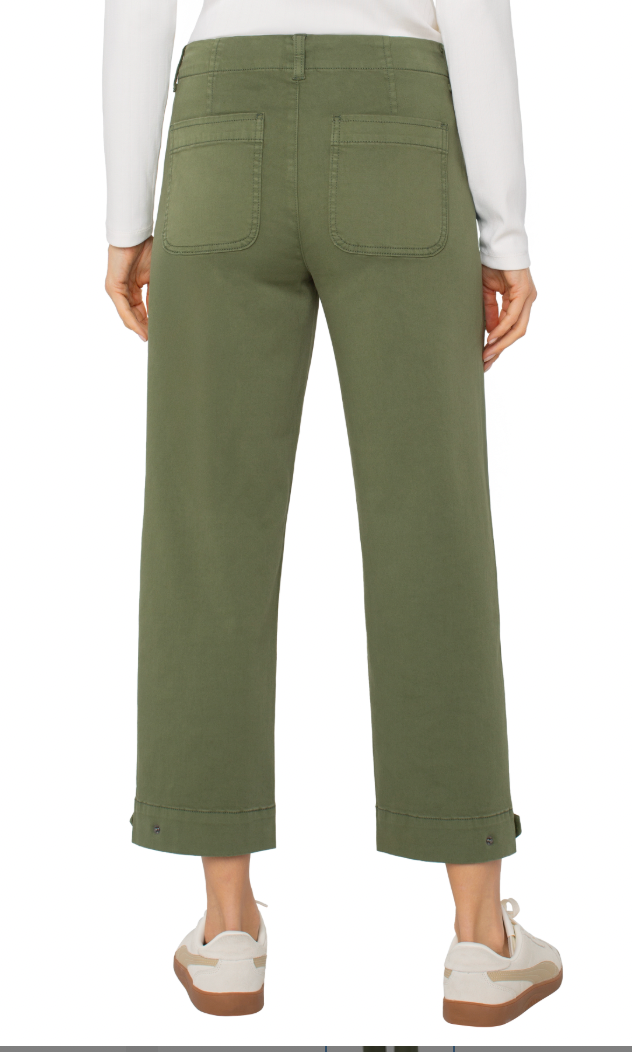 Liverpool  Utility Crop Pant (Forest  Shade)