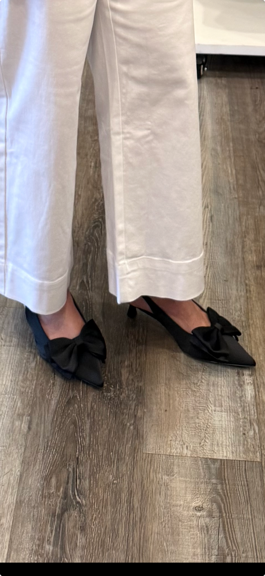 Shu Shop-Nora kitten heel w/ Bow (Black)