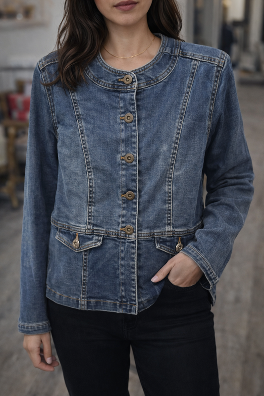 Habitat Crew Neck Denim Jacket