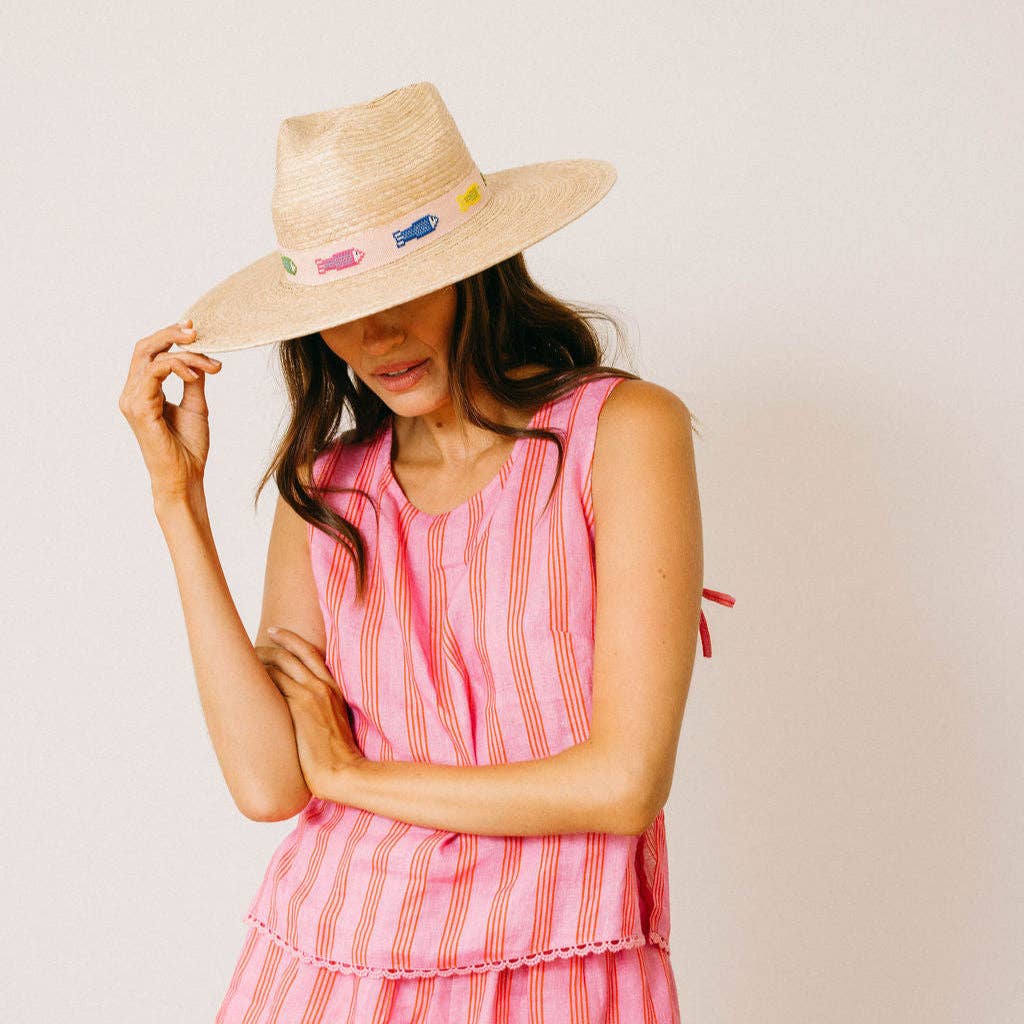 Colorful Fin Palm Hat: M/L 57-59 cm
