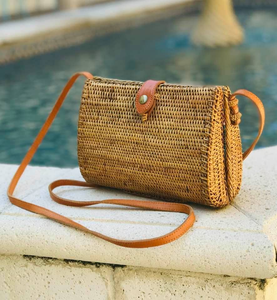 Ata Vine Teardrop Crossbody Bag