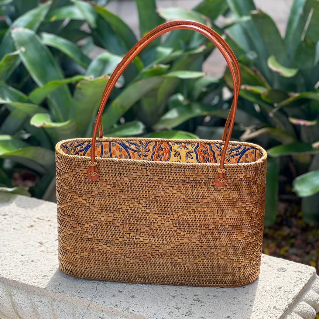 Ata Vine Tote Bags - 3 Sizes, Small Medium and Large: Medium