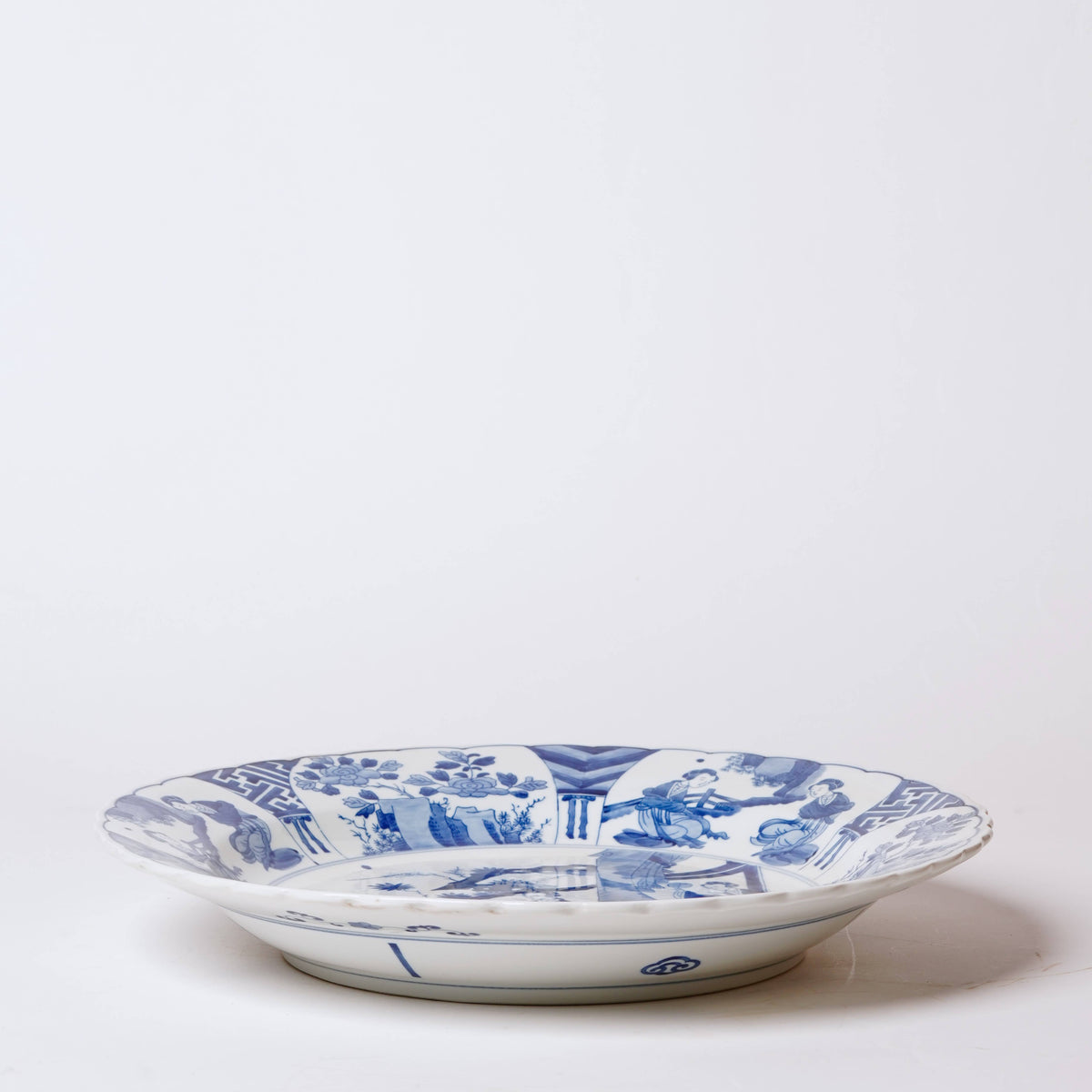 Blue and White Porcelain Aristocratic Ladies Platter